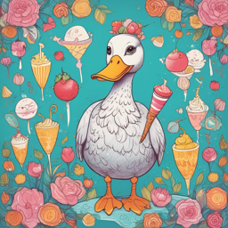 Duck and ice-creams